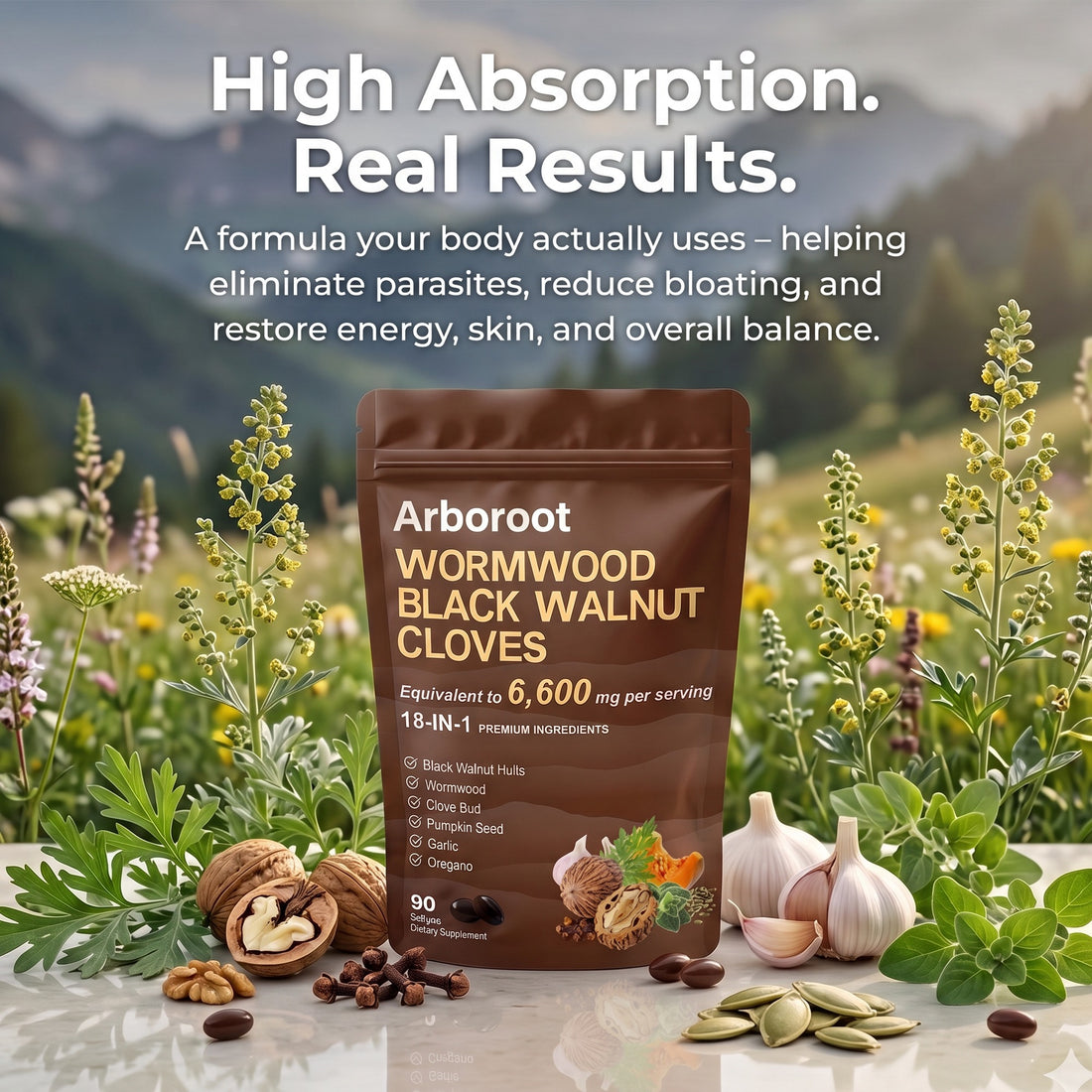 Arboroot Wormwood Black Walnut Cloves