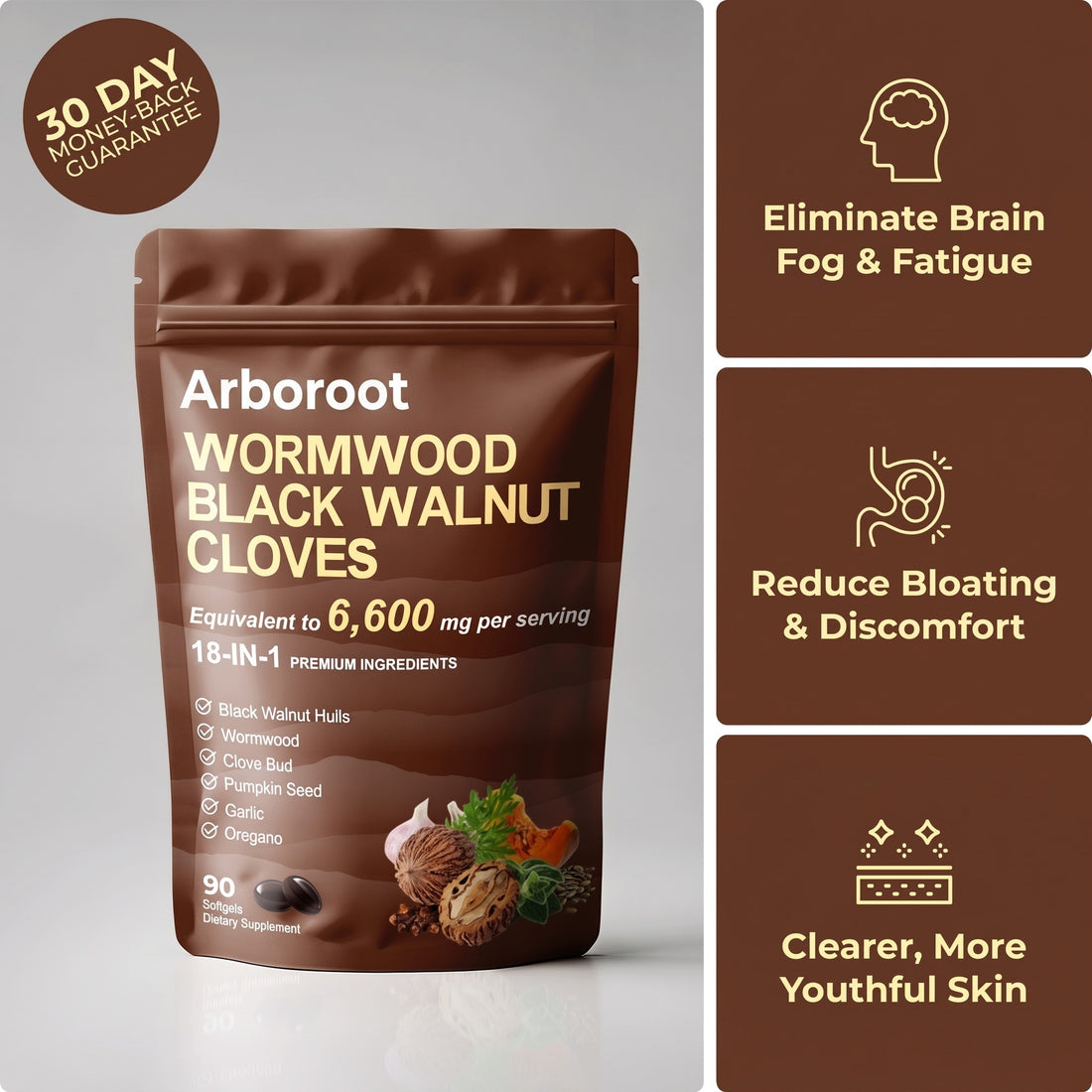 Arboroot Wormwood Black Walnut Cloves